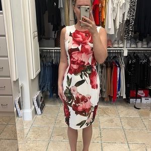 Beautiful stretch fabric floral dress
